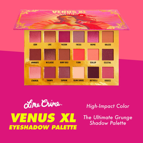 Palette Lime Crime Venus Xl Para Ojos Y Rostro Con 18 Tonos,