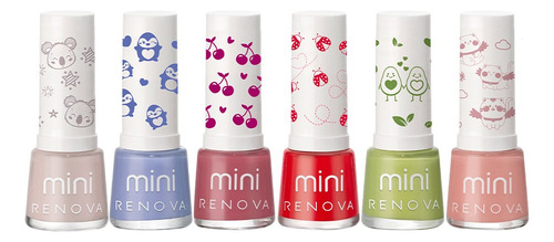 Renova | Kit Mini Esmalte Para Uñas Con 6 Esmaltes Cada Gama Color Gama 1
