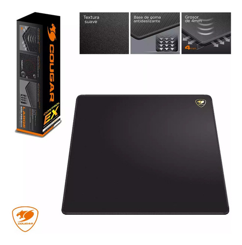 Imagen 8 de 8 de Mouse Pad Gamer Cougar Control Ex M 270mm X 320mm X 4mm*