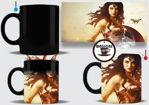 Taza Mágica Mujer Maravilla Wonder Woman