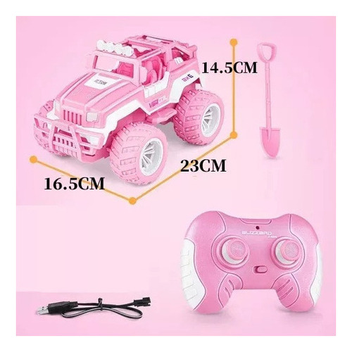 Auto Con Control Remoto Femenino Ratio 1:16 Co Car