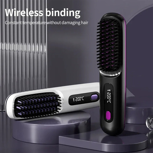 L N5lcd Usb Charging Heating Curling Power Comb Hair