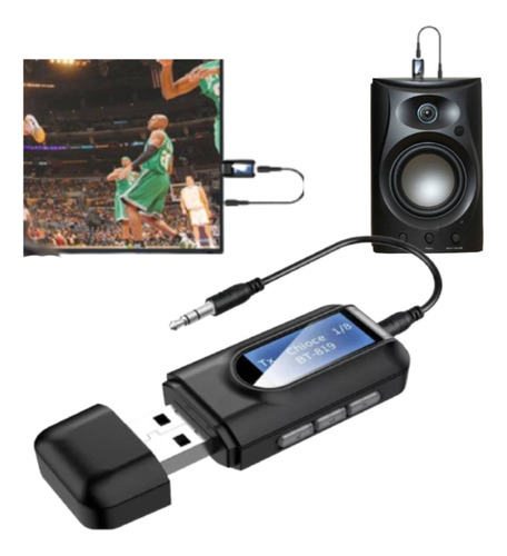 Trasmisor Y Receptor Bluetooth Para Tv Usb Aux Rx - Tx