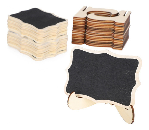 Pizarra Pequeña De Madera, Juego De 2 Letreros Para Colocar