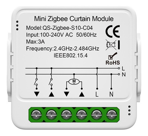 Módulo Interruptor De Cortina Tuya Smart Zigbee Para Persian