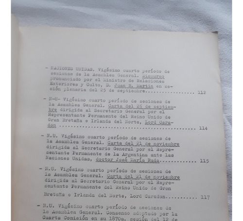 Decisiones De Organismos Internacionales Cuestion Malvinas (Usado)