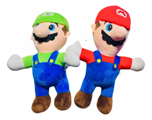 Peluche Set Mario Y Luiggi 25 Cm