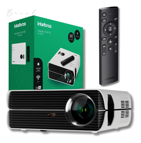 Projetor Full Hd Intelbras Com Bluetooth E Wi-fi 1080p 150''