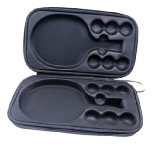 Table Tennis Racket Case, Grey With 2 Trays .