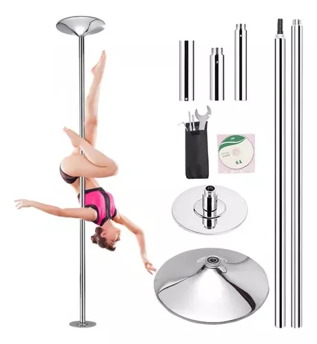 Barra Tubo Pole Dance Sport Fitness Portátil Ajustable 360