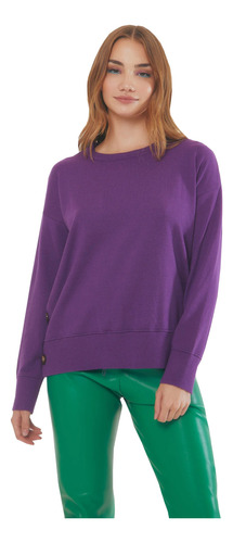 Sweater Basico De Bremer Con Botones Al Costado