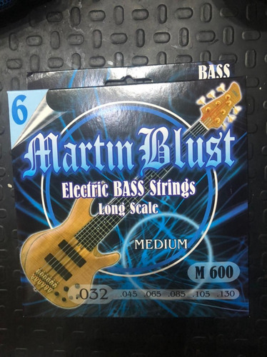 Encordado Bajo 6 Cuerdas 032-130 Martin Blust M600 Cuota