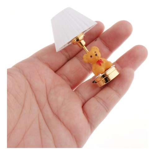 2 Lámpara De Mesa En Miniatura A Escala 1/12, Accesorios