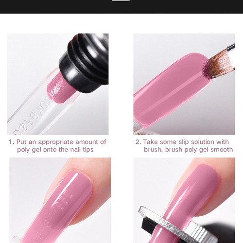 Hg Pegamento De Extensión De Uñas De Color Sólido