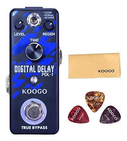 Pedal Efecto Eco Digital Koogo Para Guitarra Y Bajo - 3