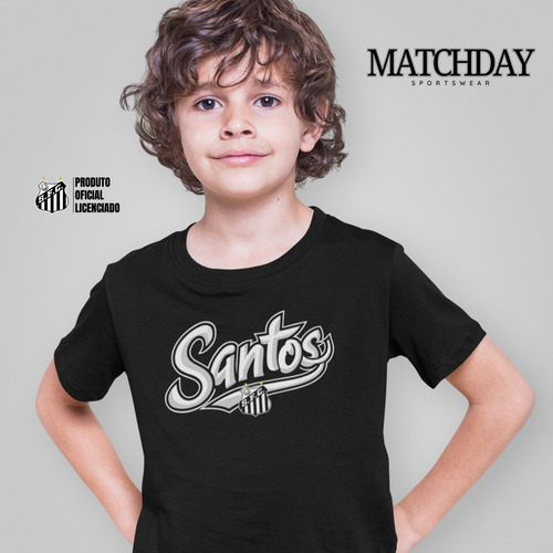 Camiseta Santos Fc Infantil Matchday Crianças Algodão Curta
