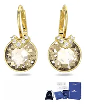 Comprar Arete Swarovski Rosa Oro Con Elegante Caja De Regalo Joyeria