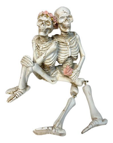 Figura De Pareja De Esqueletos Para Halloween, Decoración Ar