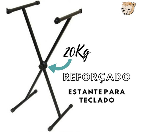 Estante Para Teclado Em X Reforçado 20kg 