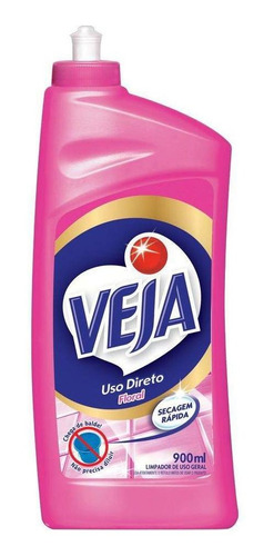 Imagem 2 de 2 de Limpador Uso Direto Veja 900ml Floral