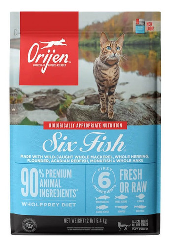 Orijen Six Fish Alimento Para Gatos 5,45 Kg
