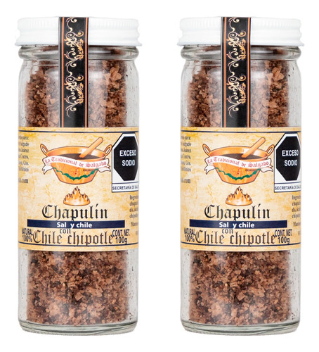2 Sal Y Chile De Chapulín C/chile Chipotle 100 G Tradicional