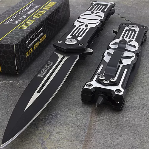 Navaja Balisong Mariposa Sin Filo 3 Colores A Escoger Yc-306 Color Gris