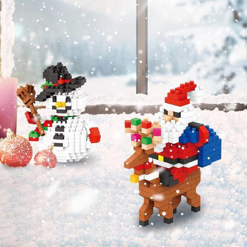 Lontime Juego De Bloques De Construcción Navideños: Nuevo Ju