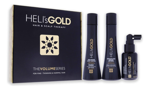 Helis Gold Volume Series Kit De Viaje - Para Cabello - Champ
