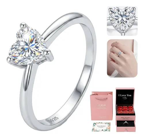 Anillo Promesa De Plata Amor Regalo Aniversario Pareja