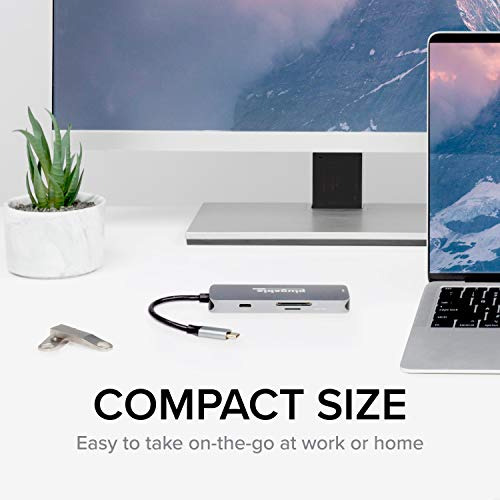 Hub Usb-c 7 En 1 Plugable, Hub Usb-c Sin Controladores