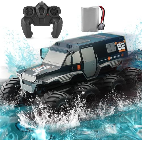 1:12 Escala 8wd Amphibious Rc Camión, 2.4g Offroad F6fbc