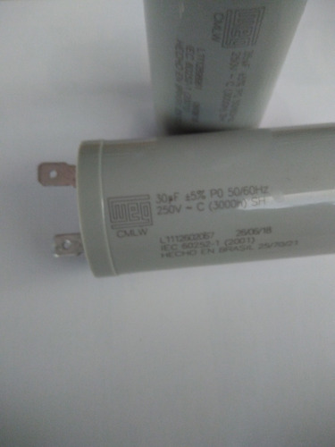 Capacitor Partida Weg 30uf 250vac Tanquinho