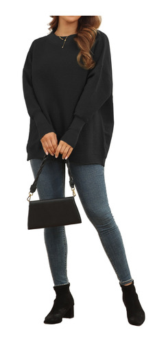 Jersey De Punto De Manga Larga Para Mujer, Otoño