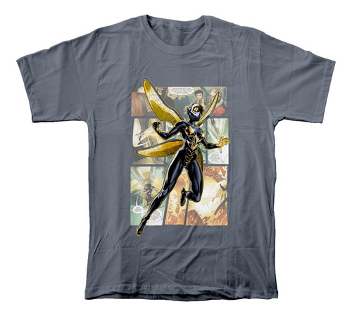 Camiseta Algodón Peinado Estampado Wasp Superhéroe Ant-man