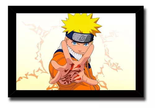 Quadro Decorativo Naruto Clássico Anime 33x43cm