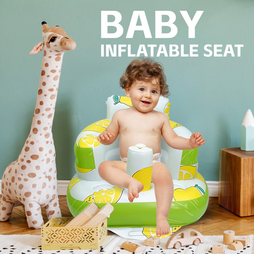 Asiento Inflable Para Bebé 3 Meses Silla Verano Con Bomba