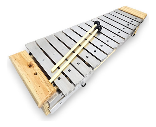 Metalofone Orff Soprano 13 Teclas - P2030 Vibratom Cor Madeira
