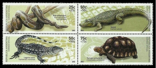 Argentina 2002 - Reptiles - Serie Mint - Gj 3226-29