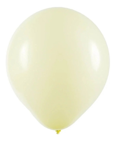 Kit 100 Balão Bexiga N° 7 Amarelo Candy Color 