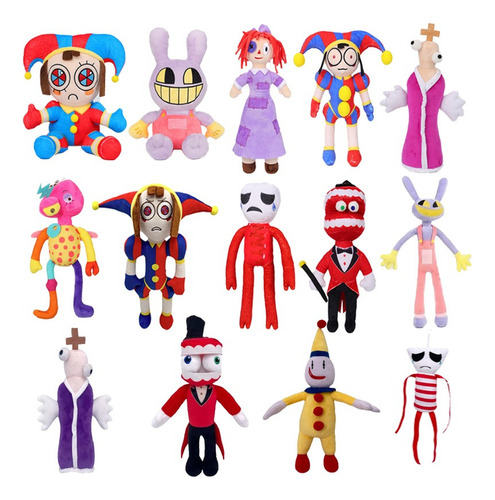 The Amazing Digital Circus Peluche - Conjunto De 14 Piezas