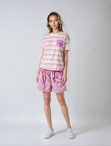 Pijama Mujer Sunpijam Short Unitalla Suave Tacto Algodón