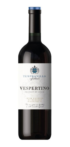 Vino Tinto Español Tempranillo Vespertino Caja 6 Botellas
