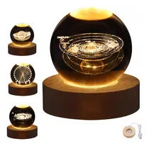 Comprar 8cm Luz Nocturna Led 3d De Cristal Galaxia Iluminacion Hogar