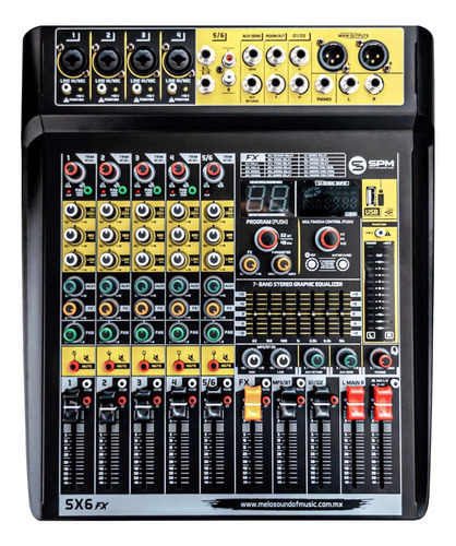 Consola Melo Sx6fx De 4 Canales Mono ,conexión Bluetooth