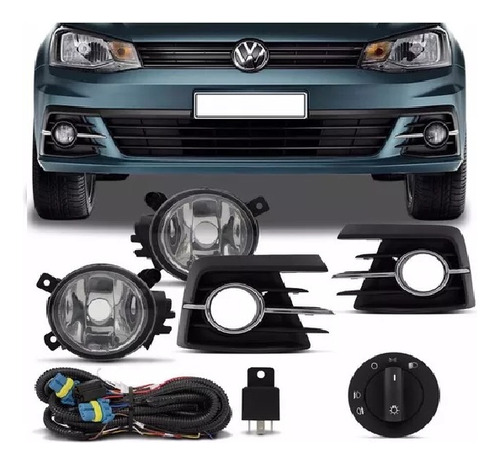 Kit Farol Auxiliar Caminero Vw Nuevo Gol G7 2016-2017