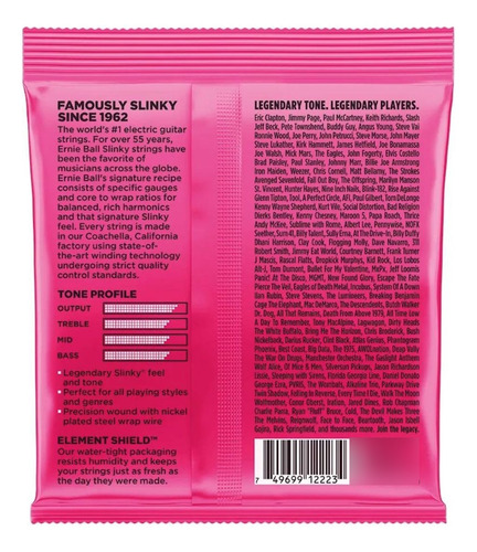 Kit Corda Ernie Ball 009 + 3 Palhetas Nylon Jazz Iii Dunlop