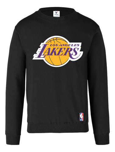 Sudadera Lakers, Cuello Redondo Unisex 