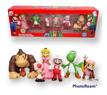 Comprar Super Mario Bros, Luigi, Yoshi Set X 6 Figuras En Caja 