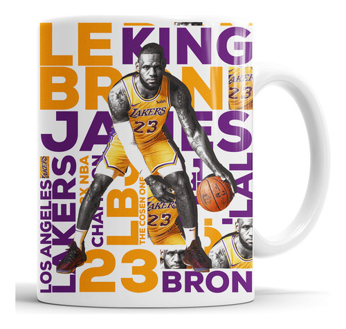 Taza Lebron James - Lakers - Nba - Cerámica